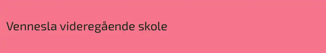Vennesla videregående skole